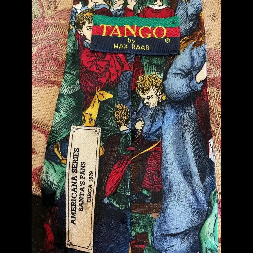 Tango Santa's Fans Tie - Vintage Americana Series by Max Raab - Picture 4 of 5